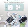 image2 Pack European Travel Plug Adapter US to Europe Plug Adapter with 3 Outlets 3 USB Charging Ports2 USB C Type C Adapter Travel Essentials to Most Europe EU Spain Italy France Germany IcelandType D  India Maldives