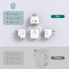 image2 Pack European Travel Plug Adapter US to Europe Plug Adapter with 3 Outlets 3 USB Charging Ports2 USB C Type C Adapter Travel Essentials to Most Europe EU Spain Italy France Germany IcelandType D  India Maldives
