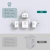 image2 Pack European Travel Plug Adapter US to Europe Plug Adapter with 3 Outlets 3 USB Charging Ports2 USB C Type C Adapter Travel Essentials to Most Europe EU Spain Italy France Germany IcelandType A  Japan USA China