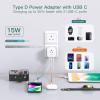 image2 Pack European Travel Plug Adapter US to Europe Plug Adapter with 3 Outlets 3 USB Charging Ports2 USB C Type C Adapter Travel Essentials to Most Europe EU Spain Italy France Germany IcelandType D  India Maldives