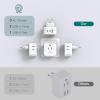 image2 Pack European Travel Plug Adapter US to Europe Plug Adapter with 3 Outlets 3 USB Charging Ports2 USB C Type C Adapter Travel Essentials to Most Europe EU Spain Italy France Germany IcelandType C  Most of Europe