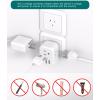 imageAddtam Italy Travel Power Adapter 3 Prong Grounded Plug with 3 USB Charging Ports1 USB C Ports Type L Outlet Adaptor Charger for USA to Italy Uruguay Chile ItalianType I Australia China  1 Pack