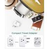 imageAddtam Italy Travel Power Adapter 3 Prong Grounded Plug with 3 USB Charging Ports1 USB C Ports Type L Outlet Adaptor Charger for USA to Italy Uruguay Chile ItalianType G UK Ireland  1 Pack