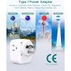 imageAddtam Italy Travel Power Adapter 3 Prong Grounded Plug with 3 USB Charging Ports1 USB C Ports Type L Outlet Adaptor Charger for USA to Italy Uruguay Chile ItalianType I Australia China  1 Pack