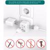 imageAddtam Italy Travel Power Adapter 3 Prong Grounded Plug with 3 USB Charging Ports1 USB C Ports Type L Outlet Adaptor Charger for USA to Italy Uruguay Chile ItalianType EF Germany France  1 Pack