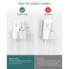 imageAddtam USB Wall Charger Surge Protector 5 Outlet Extender with 4 USB Charging Ports 3 Sided 1800J Power Strip Multi Plug Outlets Wall Adapter Spaced for Home Office 2 Pack6 AC Outlets  PD30W  1 Pack