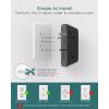 imageAddtam USB Wall Charger Surge Protector 5 Outlet Extender with 4 USB Charging Ports 3 Sided 1800J Power Strip Multi Plug Outlets Wall Adapter Spaced for Home Office 2 Pack6 AC Outlets  Black  1 Pack
