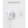 imageAddtam USB Wall Charger Surge Protector 5 Outlet Extender with 4 USB Charging Ports 3 Sided 1800J Power Strip Multi Plug Outlets Wall Adapter Spaced for Home Office 2 Pack6 AC Outlets  PD30W  1 Pack