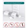 imageAustralia New Zealand Power Plug Adapter Australia Travel Adapter with 3 American Outlets 3 USB Charging Ports 1 USB C Type I Plug Adapter for US to Australia Argentina ChinaType L Italy Chile  1 Pack