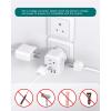 imageAustralia New Zealand Power Plug Adapter Australia Travel Adapter with 3 American Outlets 3 USB Charging Ports 1 USB C Type I Plug Adapter for US to Australia Argentina ChinaType D India  1 Pack