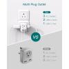 imageAustralia New Zealand Power Plug Adapter Australia Travel Adapter with 3 American Outlets 3 USB Charging Ports 1 USB C Type I Plug Adapter for US to Australia Argentina ChinaType D India  1 Pack
