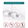 imageAustralia New Zealand Power Plug Adapter Australia Travel Adapter with 3 American Outlets 3 USB Charging Ports 1 USB C Type I Plug Adapter for US to Australia Argentina ChinaType A Japan USA China  1 Pack