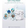 imageEuropean Travel Plug Adapter Addtam International Power Adapter with 3 Outlets 3 USB Charging Ports2 USB C Type C Adapter Travel Essentials to Most Europe EU Spain Italy FranceType C Most of Europe  1 Pack