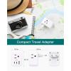imageEuropean Travel Plug Adapter Addtam International Power Adapter with 3 Outlets 3 USB Charging Ports2 USB C Type C Adapter Travel Essentials to Most Europe EU Spain Italy FranceType C Most of Europe  3 Pack
