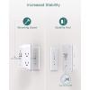 imageSurge Protector Outlet Extender with Night Light Addtam 5Outlet Splitter and 4 USB Ports1 USB C Multi Plug Wall Outlet for Home Office Dorm Room EssentialsWhite
