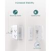 imageSurge Protector Outlet Extender with Night Light Addtam 5Outlet Splitter and 4 USB Ports1 USB C Multi Plug Wall Outlet for Home Office Dorm Room EssentialsWhite