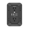 6 AC Outlets & Black  1 Pack