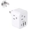 imageAustralia New Zealand Power Plug Adapter Australia Travel Adapter with 3 American Outlets 3 USB Charging Ports 1 USB C Type I Plug Adapter for US to Australia Argentina ChinaType A Japan USA China  1 Pack