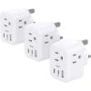 imageEuropean Travel Plug Adapter Addtam International Power Adapter with 3 Outlets 3 USB Charging Ports2 USB C Type C Adapter Travel Essentials to Most Europe EU Spain Italy FranceType G UK Ireland  3 Pack