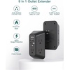 image:imageAddtam 5Outlet Extender Surge Protector Multi Plug Wall Outlet with 4 USB Wall Charger2 USB C Outlet Splitter Power Strip for Home Office Dorm Room Essentials Plug Extension Outlet 1800J Black2C2A PD 30W