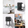 image:imageAddtam 5Outlet Extender Surge Protector Multi Plug Wall Outlet with 4 USB Wall Charger2 USB C Outlet Splitter Power Strip for Home Office Dorm Room Essentials Plug Extension Outlet 1800J Black1C3A 2 Pack