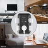 image:imageAddtam 5Outlet Extender Surge Protector Multi Plug Wall Outlet with 4 USB Wall Charger2 USB C Outlet Splitter Power Strip for Home Office Dorm Room Essentials Plug Extension Outlet 1800J Black1C3A No PD