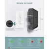 image:imageAddtam 5Outlet Extender Surge Protector Multi Plug Wall Outlet with 4 USB Wall Charger2 USB C Outlet Splitter Power Strip for Home Office Dorm Room Essentials Plug Extension Outlet 1800J Black2C2A No PD
