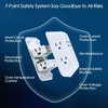 image:imageAddtam 5Outlet Extender Surge Protector Multi Plug Wall Outlet with 4 USB Wall ChargerPD 30W Outlet Splitter Power Strip for Home Office Dorm Room Essentials Plug Extension Outlet 1800J1c3a