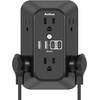 image:imageAddtam 6Outlet Extender Surge Protector Multi Plug Wall Outlet with 4 USB Wall Charger2 USB C Ports Plug Extension Outlet with 1800J Outlet Splitter Power Strip for Home Office BlackBlack