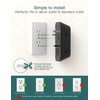 image:imageAddtam 6Outlet Extender Surge Protector Multi Plug Wall Outlet with 4 USB Wall Charger2 USB C Ports Plug Extension Outlet with 1800J Outlet Splitter Power Strip for Home Office BlackBlack 2PCS