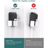 image:imageAddtam 6Outlet Extender Surge Protector Multi Plug Wall Outlet with 4 USB Wall Charger2 USB C Ports Plug Extension Outlet with 1800J Outlet Splitter Power Strip for Home Office BlackBlack 2PCS