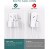 image:imageAddtam 6Outlet Extender Surge Protector Multi Plug Wall Outlet with 4 USB Wall Charger2 USB C Ports Plug Extension Outlet with 1800J Outlet Splitter Power Strip for Home Office BlackWhite