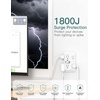 image:imageAddtam 6Outlet Extender Surge Protector Multi Plug Wall Outlet with 4 USB Wall Charger2 USB C Ports Plug Extension Outlet with 1800J Outlet Splitter Power Strip for Home Office BlackWhite