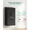image:imageAddtam Multi Plug Wall Outlet Surge Protector Wall Mount with 12 Outlet Extender 4 Sides and 3 USB Ports 1 USBC Outlet Splitter Power Strip for Home Office Dorm Room Essentials BlackBlack