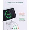 image:imageAddtam Multi Plug Wall Outlet Surge Protector Wall Mount with 12 Outlet Extender 4 Sides and 3 USB Ports 1 USBC Outlet Splitter Power Strip for Home Office Dorm Room Essentials BlackWhite