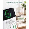 image:imageAddtam Multi Plug Wall Outlet Surge Protector Wall Mount with 12 Outlet Extender 4 Sides and 3 USB Ports 1 USBC Outlet Splitter Power Strip for Home Office Dorm Room Essentials BlackWhite