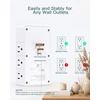image:imageAddtam Multi Plug Wall Outlet Surge Protector Wall Mount with 12 Outlet Extender 4 Sides and 3 USB Ports 1 USBC Outlet Splitter Power Strip for Home Office Dorm Room Essentials BlackWhite