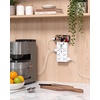 image:imageAddtam Multi Plug Wall Outlet Surge Protector Wall Mount with 12 Outlet Extender 4 Sides and 3 USB Ports 1 USBC Outlet Splitter Power Strip for Home Office Dorm Room Essentials BlackWhite