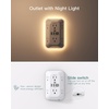 image:imageAddtam Surge Protector Outlet Extender 6 Outlet Splitter with Night Light and 4 USB Wall Charger2 USBC Ports Multi Plug Wall Outlet Power Strip for Home Office Dorm Room EssentialsWhite