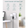 image:imageAddtam Surge Protector Outlet Extender Plug Extension Outlet with Night Light 5Outlet Splitter and 4 USB PortsPD 20W Multi Plug Wall Outlet for Home Office Dorm Room Essentials1C3AStandard