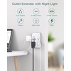 image:imageAddtam Surge Protector Outlet Extender Plug Extension Outlet with Night Light 5Outlet Splitter and 4 USB PortsPD 20W Multi Plug Wall Outlet for Home Office Dorm Room Essentials2C2AStandard
