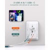 image:imageAddtam Surge Protector Outlet Extender Plug Extension Outlet with Night Light 5Outlet Splitter and 4 USB PortsPD 20W Multi Plug Wall Outlet for Home Office Dorm Room Essentials1C3AStandard