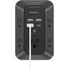 image:imageAddtam 5Outlet Extender Surge Protector Multi Plug Wall Outlet with 4 USB Wall Charger2 USB C Outlet Splitter Power Strip for Home Office Dorm Room Essentials Plug Extension Outlet 1800J Black2C2A No PD