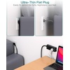 image:imageAddtam Flat Plug Power Strip with 6 Outlet Extender 1 FT Extension Cord Flat Wall Plug with Multiple Outlets No Surge Protector for Cruise Ship Travel Dorm Home Office Cruise Essentials WhiteBlack