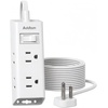 image:imageAddtam Flat Plug Power Strip with 6 Outlet Extender 1 FT Extension Cord Flat Wall Plug with Multiple Outlets No Surge Protector for Cruise Ship Travel Dorm Home Office Cruise Essentials WhiteWhite