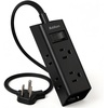 image:imageAddtam Flat Plug Power Strip with 6 Outlet Extender 1 FT Extension Cord Flat Wall Plug with Multiple Outlets No Surge Protector for Cruise Ship Travel Dorm Home Office Cruise Essentials WhiteBlack