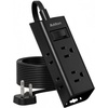 image:imageAddtam Flat Plug Power Strip with 6 Outlet Extender 1 FT Extension Cord Flat Wall Plug with Multiple Outlets No Surge Protector for Cruise Ship Travel Dorm Home Office Cruise Essentials WhiteBlack