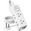 image:imageAddtam Flat Plug Power Strip with 6 Outlet Extender 1 FT Extension Cord Flat Wall Plug with Multiple Outlets No Surge Protector for Cruise Ship Travel Dorm Home Office Cruise Essentials WhiteWhite