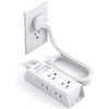 image:imageAddtam Flat Plug Power Strip with 6 Outlet Extender 1 FT Extension Cord Flat Wall Plug with Multiple Outlets No Surge Protector for Cruise Ship Travel Dorm Home Office Cruise Essentials WhiteWhite