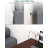 image:imageAddtam Flat Plug Power Strip with 6 Outlet Extender 1 FT Extension Cord Flat Wall Plug with Multiple Outlets No Surge Protector for Cruise Ship Travel Dorm Home Office Cruise Essentials WhiteWhite